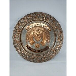 United States Air Force USAF First In Service 1141st  Squadren 1940s VTG Plaque